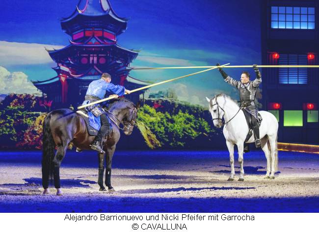 Alejandro Barrionuevo und Nicki Pfeifer mit Garrocha