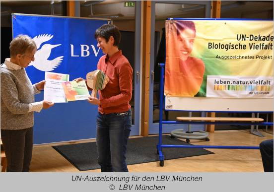 LBV München erhält die UN-Auszeichnung  