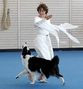 Anna Herzog beim Dogdance