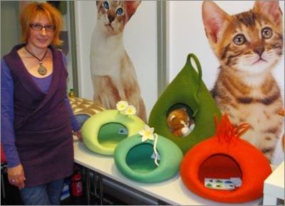 Katzen und Filzkunst bei der Katzenmesse München 2013