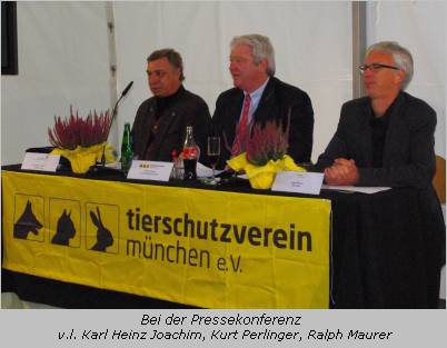 Tierheim München - Pressekonferenz zum Baubeginn des Katzenhauses
