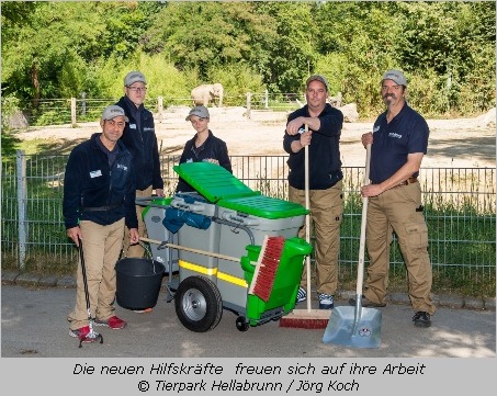  Mitarbeiter mit Behinderung im Tierpark Hellabrunn 