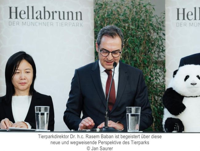 Tierparkdirektor Rasem Baban bei der Pressekonferenz