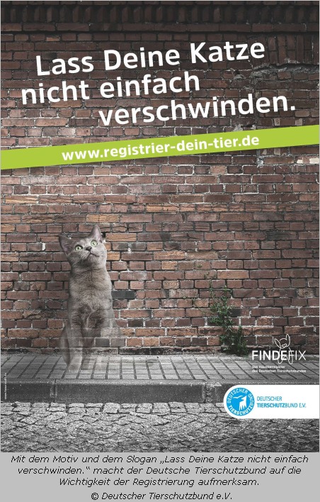 Tierschutzzeitung mit Aufmacher  "Registrier Dein Tier"