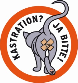 Logo Katzenkastration  - ja bitte!